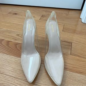 Pretty Little Things Cinderella clear pump